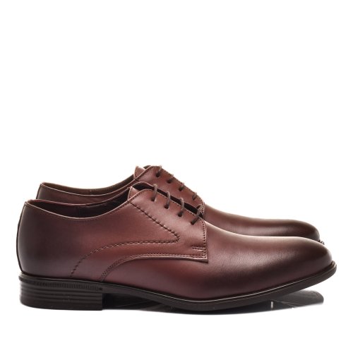 Pantofi maro piele naturala 241105cr