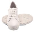 PANTOFI SPORT ALBI PIELE NATURALA 241122NP