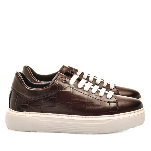 Pantofi sport maro piele naturala bveiv013