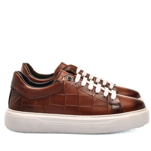 Pantofi sport maro piele naturala bveiv012