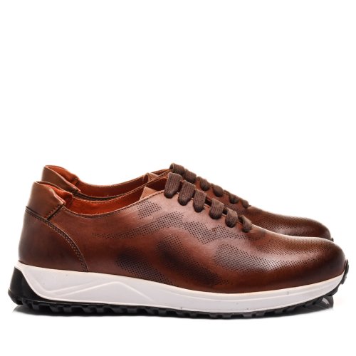 Pantofi sport maro piele naturala 3ve40