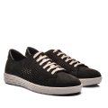 PANTOFI SPORT PERFORATI NEGRI PIELE NATURALA 1VE36