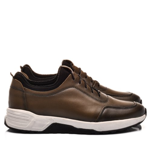 Pantofi sport verzi piele naturala 4ve51