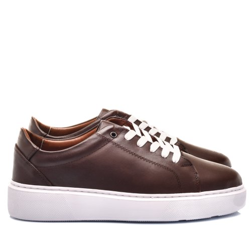Pantofi sport maro piele naturala bvets009