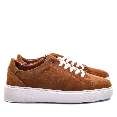 Pantofi sport maro piele naturala intoarsa bvets-011