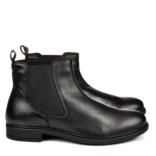 Ghete negre piele naturala 2ve2g-22670