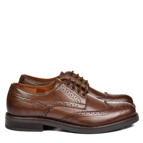 Pantofi maro piele naturala ms65r06
