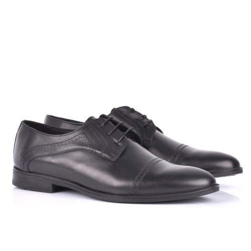 Pantofi negri piele naturala benny