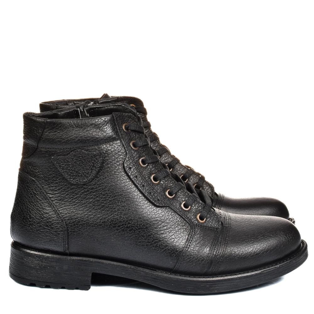 GHETE NEGRE PIELE NATURALA EVEYB005