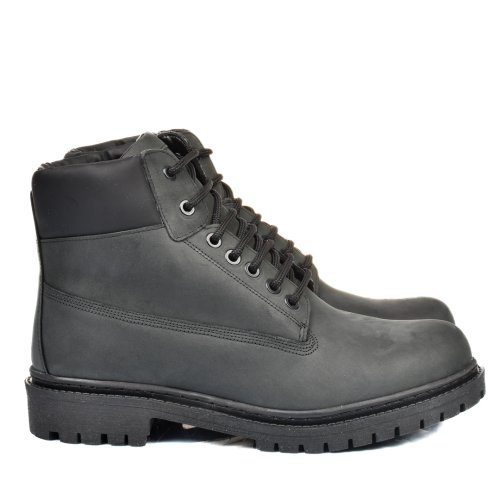 Ghete gri piele naturala 3ve64