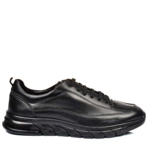 Pantofi sport negri piele naturala 4ve49