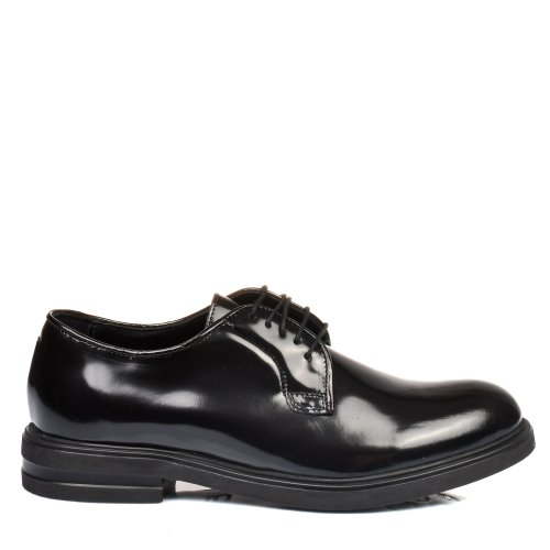 Pantofi negri piele naturala lacuita 3ve82