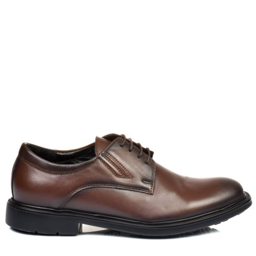 Pantofi maro inchis piele naturala 1ve28