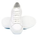 PANTOFI SPORT ALBI PIELE NATURALA 3VE76