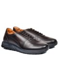 PANTOFI SPORT MARO INCHIS PIELE NATURALA 3VE35