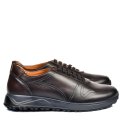 PANTOFI SPORT MARO INCHIS PIELE NATURALA 3VE35