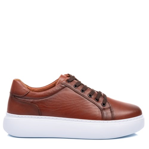 Pantofi sport maro deschis piele naturala 1ve005