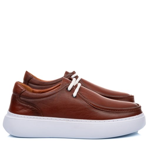 Mocasini maro deschis piele naturala 1ve039