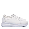 PANTOFI SPORT ALBI PIELE NATURALA 5VE00