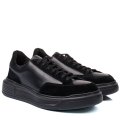 PANTOFI SPORT NEGRI PIELE NATURALA INTOARSA 4VE08