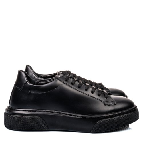 Pantofi sport negri piele naturala 4ve061