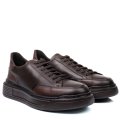 PANTOFI SPORT MARO INCHIS PIELE NATURALA 4VE08