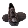 PANTOFI SPORT MARO INCHIS PIELE NATURALA 4VE08