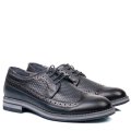 PANTOFI ALBASTRI PIELE NATURALA 7VE46NEV