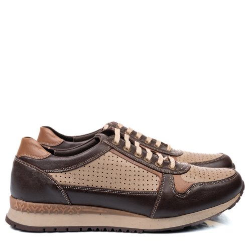 Pantofi sport maro piele naturala arthur
