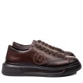 PANTOFI SPORT MARO INCHIS PIELE NATURALA 3VE76