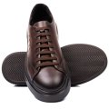 PANTOFI SPORT MARO INCHIS PIELE NATURALA 3VE76