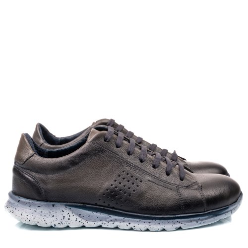 Pantofi sport gri piele naturala 3ve97