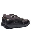 PANTOFI SPORT NEGRU GRI PIELE NATURALA 3VE28-II