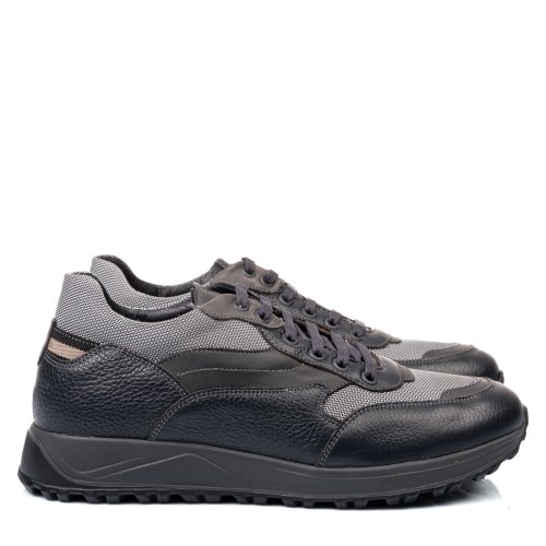 Pantofi sport bleumarin gri piele naturala 3ve28
