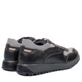 PANTOFI SPORT NEGRU GRI DESCHIS PIELE NATURALA 3VE28