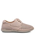 PANTOFI PERFORATI CREM PIELE NATURALA 0VE9-1