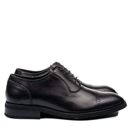 Pantofi negri piele naturala 4ve19b