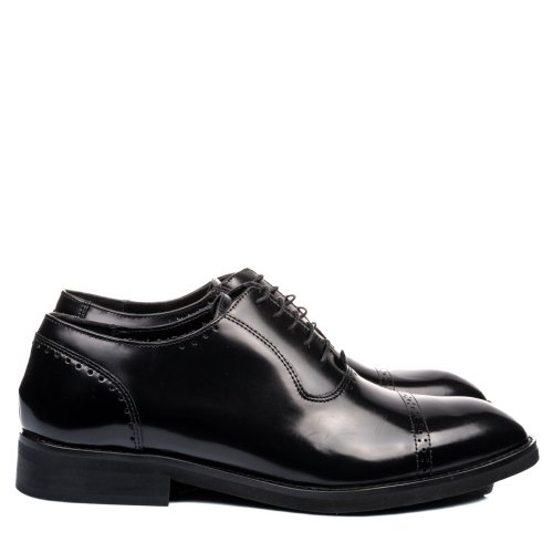 Pantofi negri piele naturala 4ve19