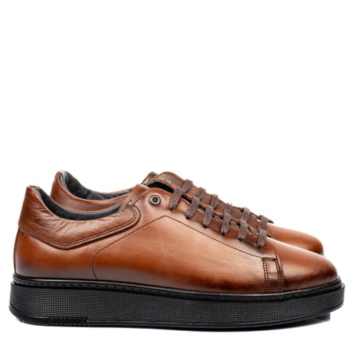Pantofi sport maro piele naturala bvecr-008