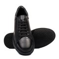 PANTOFI SPORT NEGRI PIELE NATURALA HVEOG001