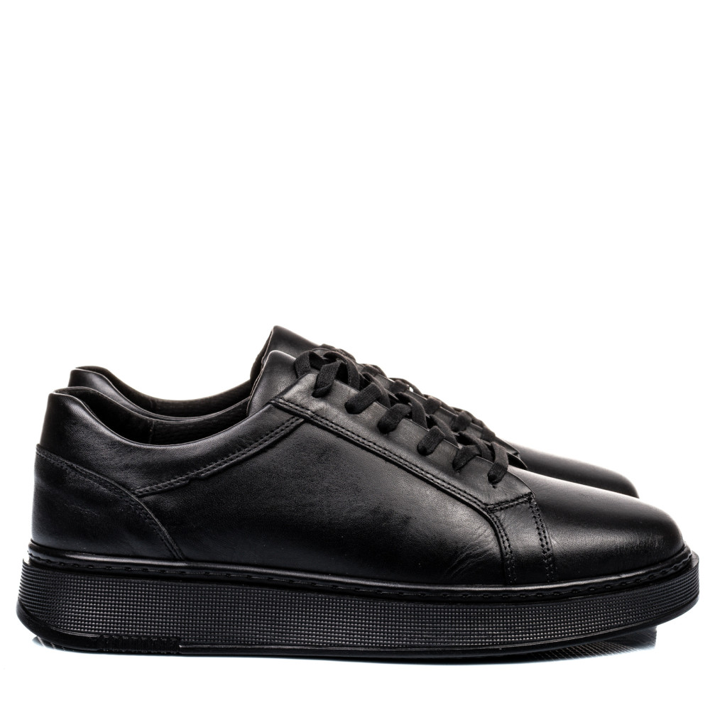 PANTOFI SPORT NEGRI PIELE NATURALA BVEBY003