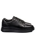 PANTOFI SPORT NEGRI PIELE NATURALA BVEBY003