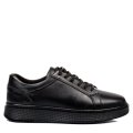 PANTOFI SPORT NEGRI PIELE NATURALA BVEBY003
