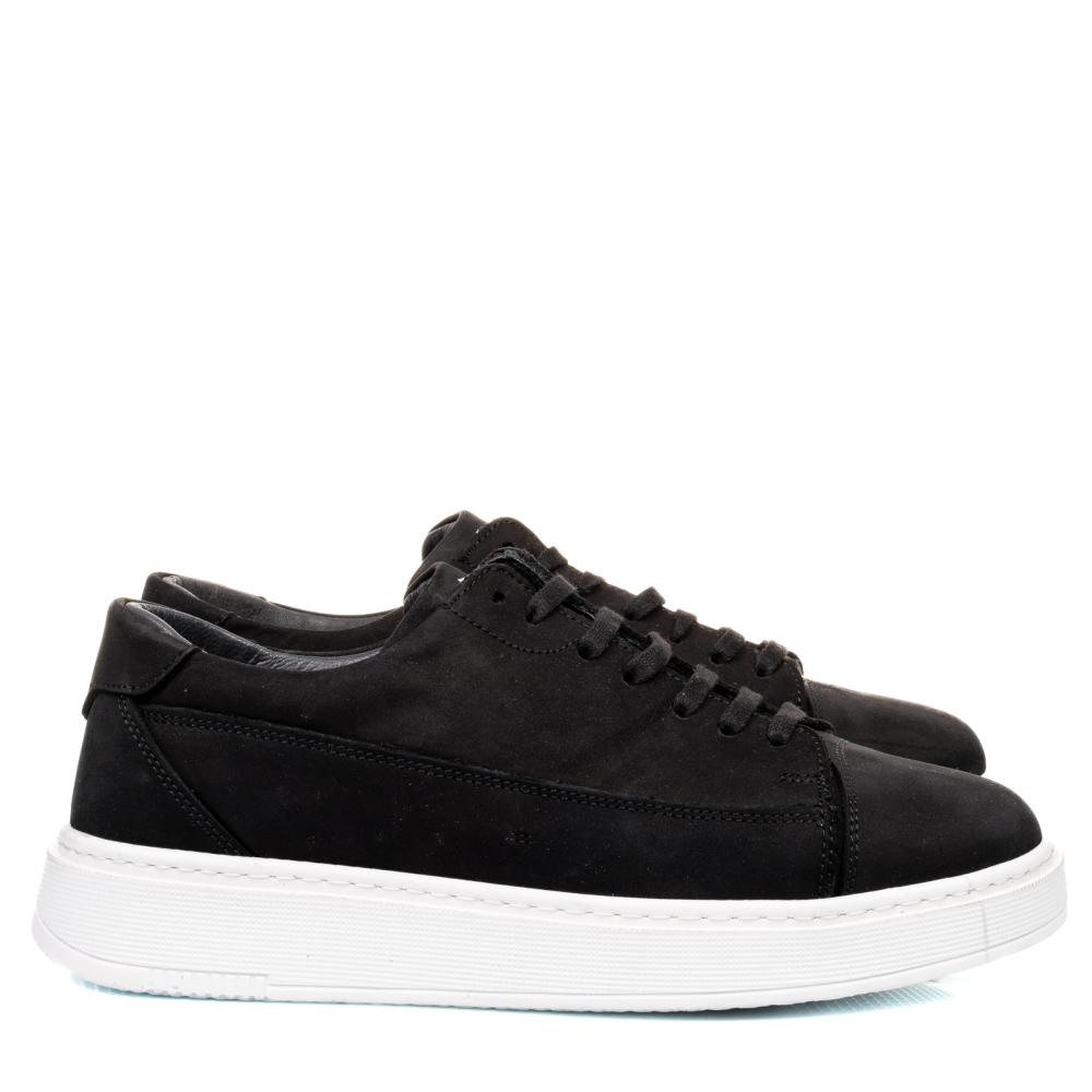 PANTOFI SPORT NEGRI PIELE NATURALA BVEIV032B