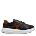 PANTOFI SPORT NEGRI PIELE NATURALA BVETS017