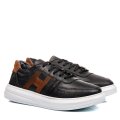 PANTOFI SPORT NEGRI PIELE NATURALA BVETS017