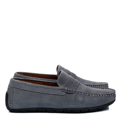Mocasini albastri piele naturala intoarsa fveld02