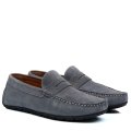 MOCASINI ALBASTRI PIELE NATURALA INTOARSA FVELD02