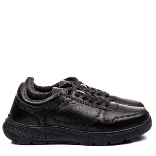 Pantofi sport negri piele naturala vveesta09