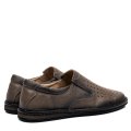 PANTOFI PERFORATI GRI PIELE NATURALA 1VE70